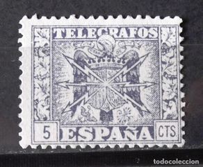 Sellos: Telégrafos, 85, usado, sin matasellar. Escudo.